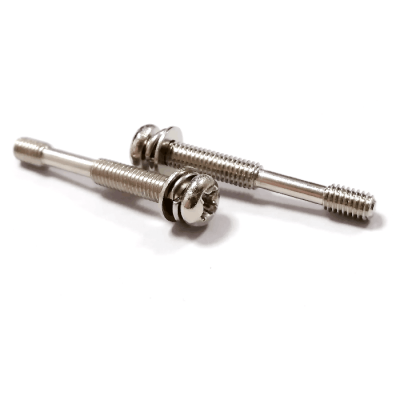 Carbon steel Pan head cross recessed combination screw with elastic pad flat pad