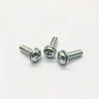 High precision slotted pan head combination&sems screw with round washer