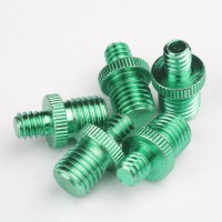 Customized Eco Green Zinc Plated Camera 1/4" Double Head Screw