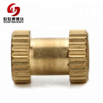 M4 M5 M6 M8 Knurled Nut Insert Threaded Decorative Embedded Nuts Brass Sleeve Nut