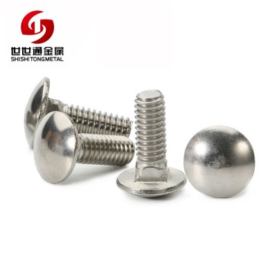 M8*22 DIN 603 ISO 8677 Truss Mushroom Head Square Neck No Slotted Trailer Carriage Elevator Bolts