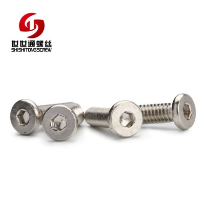 Zinc Finish Allen Socket Machine Thread Skate Cuff Screw