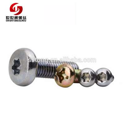 China Supplier Fastener Torx Pan Head Stainless Steel Machine Bicycle pf Screw