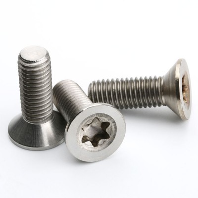 Carbon Steel Nickel Plated Flat Head Hexalobular Socket Machine Screws